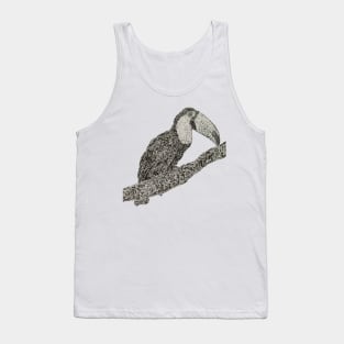 Dotwork Toucan Art Print Tank Top